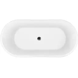 Ванна акрилова окремостояча Rea Milano 150x70 white REA-W2000, Білий - мініатюра 4
