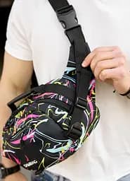 Сумка через плече бананка Sambag Flex Pro принт "ABSTRACT" 30 × 17 × 15 см (85451707m) - мініатюра 3