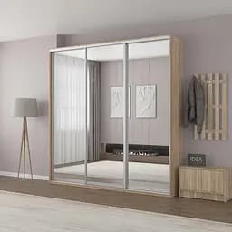 Шафа-купе Idea серія 2 240 x 60 x 240 см Дуб сонома Дзеркало