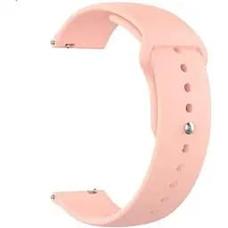 Ремінець Silicone 22mm Samsung Watch Gear S3/Samsung Watch 46mm/Xiaomi Amazfit Світло-рожевий