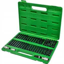 Професійний набір біт TORX, HEX, SPLINE, RIBE, SQ 60 од. TOPTUL GCAI6003 - мініатюра 3