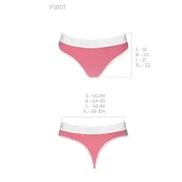 Спортивні трусики-стрінги Passion PS007 Panties pink L - мініатюра 3