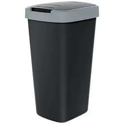 Мусорник Prosperplast Compacta Q с крышкой 25 л черно-серый (60833-429)