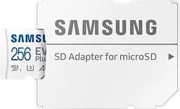 Карта пам'яті Samsung microSDXC EVO Plus 256GB UHS-I U3 V30 A2 + SD Adapter (MB-MC256KA) [83221] - мініатюра 5