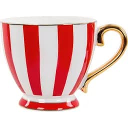 Чашка Hanna Home 450 мл бело-красная (922-046)