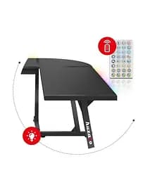 Комп'ютерний стіл Huzaro Hero 6.0 RGB LED Black - мініатюра 6