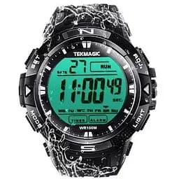 Tekmagic 100M Цифровые подводные водонепроницаемые часы для плавания MT-W18-WTekmagic