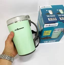 Електрична кавомолка Sea Breeze SB-0603 для дому 300Вт роторний подрібнювач кавових зерен 500г М'ятний - мініатюра 6
