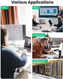 Високошвидкісний інтернет-кабель UGREEN Cat 8 Lan круглий мережевий шнур патч-корд з обплетенням RJ45 2 м (NW153) - мініатюра 4