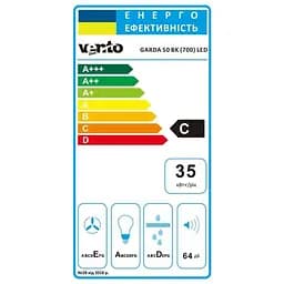 Витяжка Ventolux Garda 50 BK (700) LED - мініатюра 7