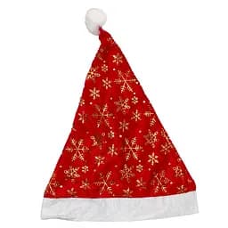 Шапка новогодняя "Санта-Клауса" 6241-2(Gold) со звездочками