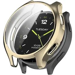 Защитный чехол Tamister для смарт-часов Xiaomi Watch 2 с пленкой золотистый