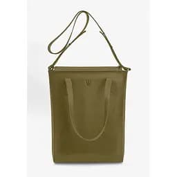 Шкіряний шоппер Nancy оливковий