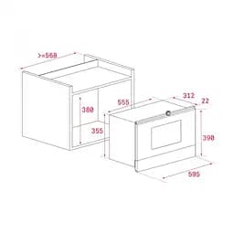 Мікрохвильова піч з грилем Teka ML 822 BIS R (40584301)