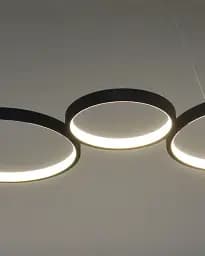 Підвісний світильник, люстра Goldlux 331021 Flamenco LED 1x42W 4000K 5700Lm IP20 чорний - мініатюра 3
