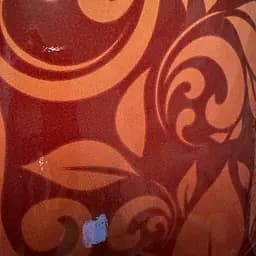 Декор дверей наклейка вінілова Золоте бордо листя візерунок ПВХ коричневий 60х180 см Happy Pocket Z183421 - мініатюра 6