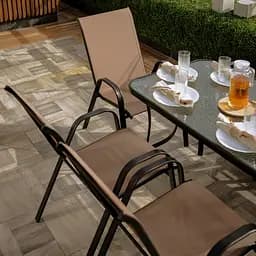 Комплект садових меблів 4Points Udine-6 з прямокутним столом 120х70х70см - мініатюра 3