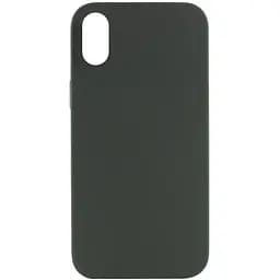 Чохол Silk Full Protective (AA) NO LOGO для Apple iPhone X / XS (5.8") Зелений / Cyprus Green