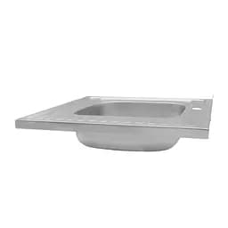 Кухонна мийка Kroner KRP Satin-6060L (0,6 мм) (CV022823) - мініатюра 2