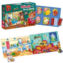 Дитяча розвиваюча книжечка "Бізі бук мій дім" Vladi Toys VT1310-08, 44 елемента - мініатюра 2