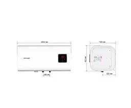 Водонагрівач Mixxus EWH-14100 CUBE WET(Н) 100 л, 2 кВт, мокрий ТЕН, горизонтальний, квадратний, білий (WH0616) - мініатюра 6