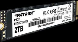 SSD M.2 накопичувач Patriot P320 2TB (P320P2TBM28)