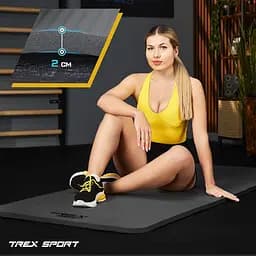 Коврик для йоги Trex Sport TX-029NGM NBR 2см 190х80 сірий - мініатюра 3