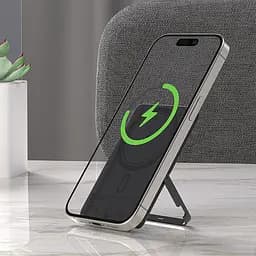 УМБ Acefast Magnetic Wireless 5000mAh 18W PD,QC3.0 USB-C In/Out,with holder, ультра тонкий M16 Black - мініатюра 7