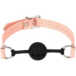 BDSM кляп Liebe Seele Dark Candy Breathable Silicone Ball Gag рожевий