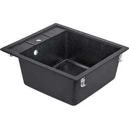 Кухонна мийка Lidz 460x515/200 BLA-03 чорна (LIDZBLA03460515200) - мініатюра 2