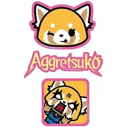 Набір бейджів Kite Aggretsuko на липучці 3 шт. (AR26-3012)