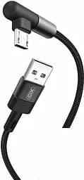 Кабель XO microUSB NB152 Elbow 2.4A/1m Black