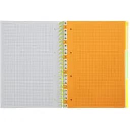 Зошит на пружині Buromax Neon А4 (210x297) 120 аркушів 3 PVC жовтий (BM.24349911-08) - мініатюра 6