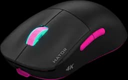 Миша бездротова Hator Quasar 2 Ultra 4K Black/Pink (HTM570BP)