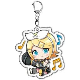 Брелок акриловый Вокалоид Рин Кагаминэ Vocaloid Rin Kagamine 5 см