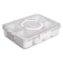 Контейнер для зберігання Yiwu HP-27-3 на 8 відсіків білий