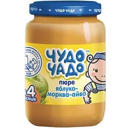 Пюре Чудо-Чадо Яблуко-морква-айва, з цукром і вітаміном С, 170 г