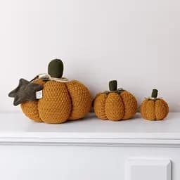 Декоративний текстильний виріб Прованс Pumpkin вохра 9 см (40273) - мініатюра 2