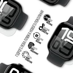 Гідрогелева плівка на годинники Apple Watch 10 42mm ArmorStandart захисна плівка для смарт годинників прозора (ARM81141) - мініатюра 2
