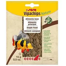 Сухий корм sera Vipachips Nature для акваріумних донних риб, чіпси, 15 г