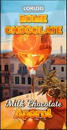 Шоколад молочний Lorizio з аперитивом Апероль "ROME CHOCOLATE" 100 г