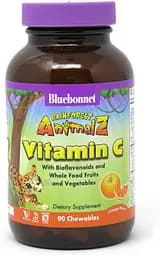 Вітаміни та мінерали Bluebonnet Nutrition Rainforest Animalz Vitamin С for kids, 90 жувальних таблеток