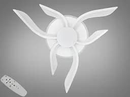 Світильник LED Diasha 2481/3+3WH, 52W, 3200K-6500K, білий метал, сучасний стиль для дому