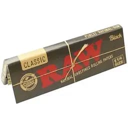 Папір для самокруток Raw Black Ultra Thin Papers 1 ¼