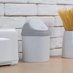Відро для сміття MBM My Home з кришкою 1.6 л сіре (BIN-10 1.6L GRAY) - мініатюра 6