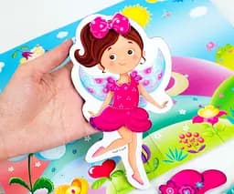 Магнітна гра для дітей "Фея" у папці Vladi Toys VT3204-28 (укр) - мініатюра 3
