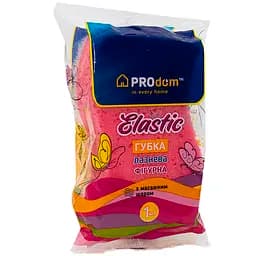 Губка лазнева Prodom Elastik фігурна з масажним шаром