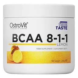 Амінокислота BCAA OstroVit BCAA 8:1:1, 200 грам - Лимон