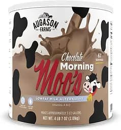 Соєве шоколадне молоко нежирне сублімоване з великим терміном придатності до 20 років Augason farms, 67 порцій (101102)