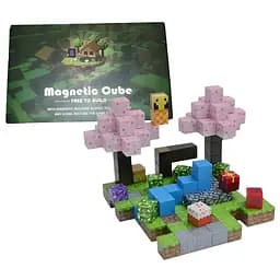 Магнитный конструктор Minecraft Вишневый сад на 128 деталей (MRA-H001)